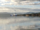 Artists impression of Helensburgh Spaceport rocket launch