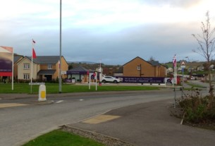 The entrance to the new Hermitage Grange estate