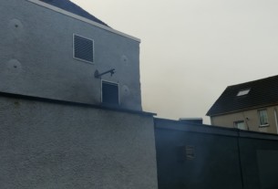 Riverhill Courtyard kitchen exhaust venting smoke