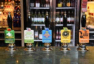 Some pumps on a pub bar. Could be anywhere.