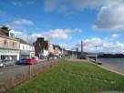A queue of traffic on West Clyde Street, Helensburgh